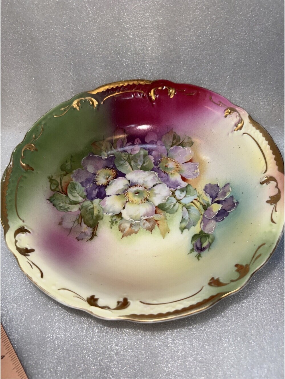 Victorian Vintage Hand Painted Floral - Picture 2 of 7